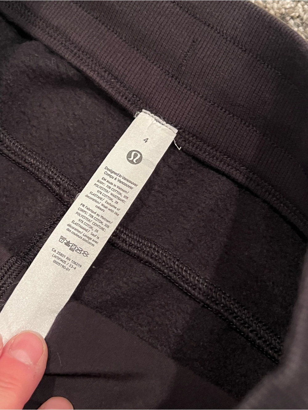 lululemon athletica Scuba Mid-Rise Wide-Leg Pant - Black - Picture 7 of 9